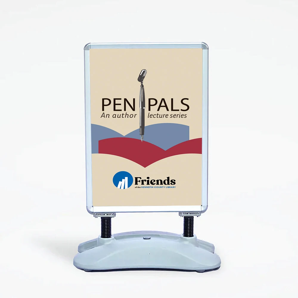 Outdoor Advertising Signs double sided waterbase poster stand sidewalk pavement signs