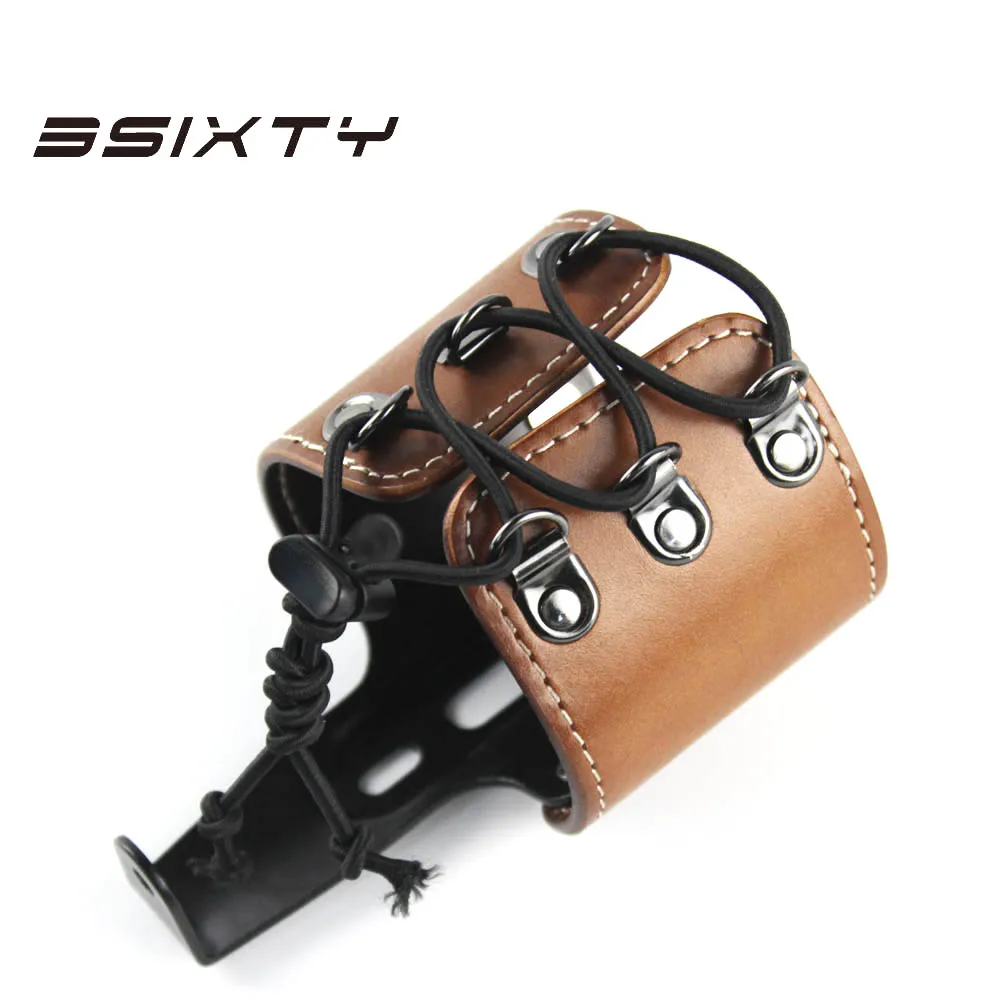  Genuine Leather Water Holder Bottle Cages for Road Bicycle & Brompton