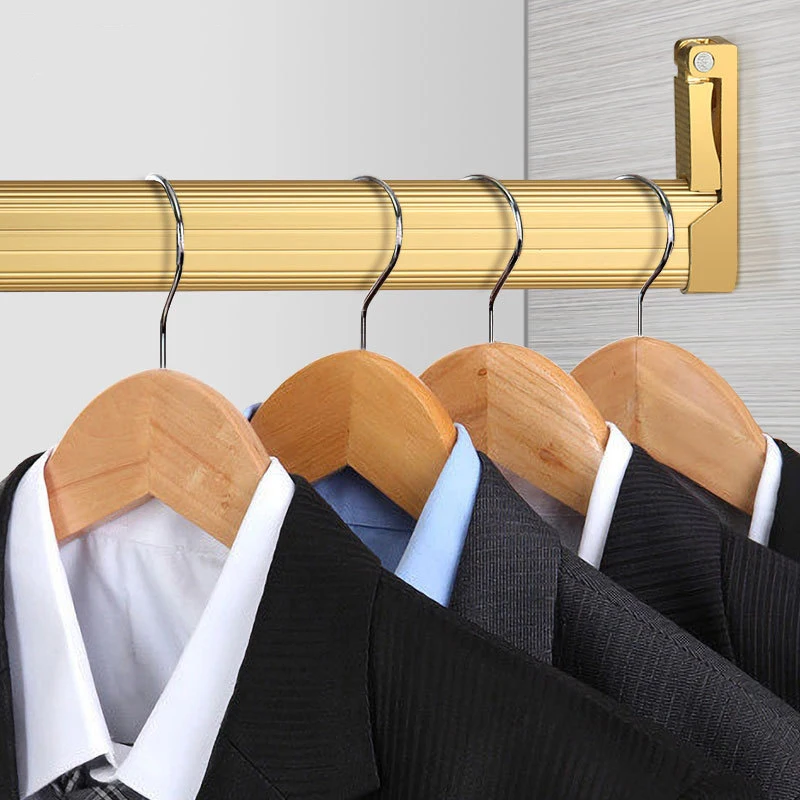 Oval Wardrobe Tube Wardrobe Hanger Pole Hanging Rod Closet Rod With End Supports Aluminum Furniture Wardrobe Closet