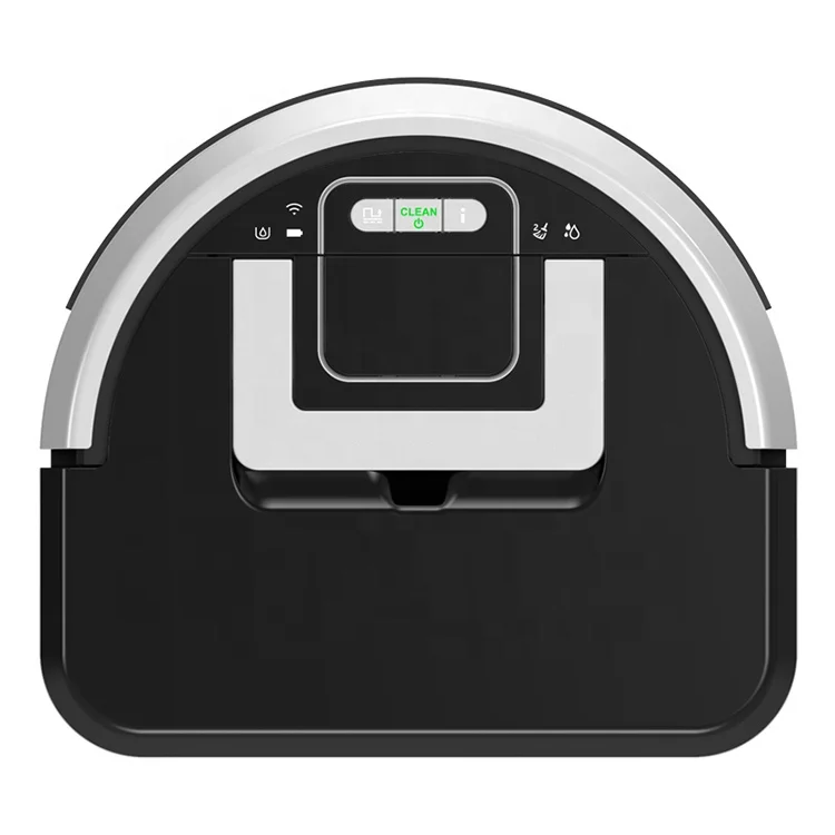 
Gyro Navigated Hard Floor Wet Mopping robot with Smarat Tuya APP Control Auto recharging and 1000Pa Dirty Water Collection 