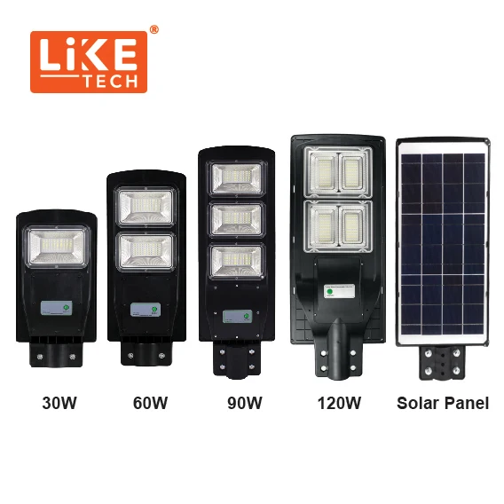 LikeTech Luces Solares Led Para Exterioes lamparas solares 90W 60W 30W Barato