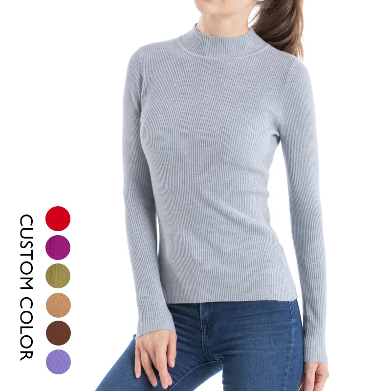 Свитер с высоким воротником, Женское боди, тонкие женские пуловеры с высоким воротником, Женская шерстяная водолазка