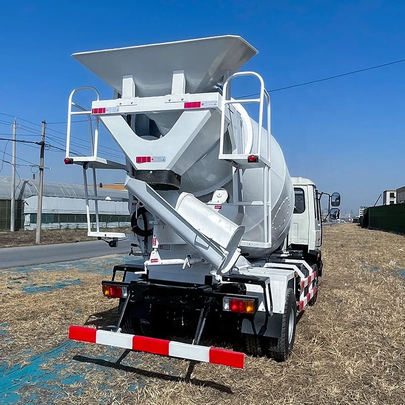 Multi purpose 5-cubic concrete mixing and conveying integrated machine, agricultural concrete mixer truck tanker truck