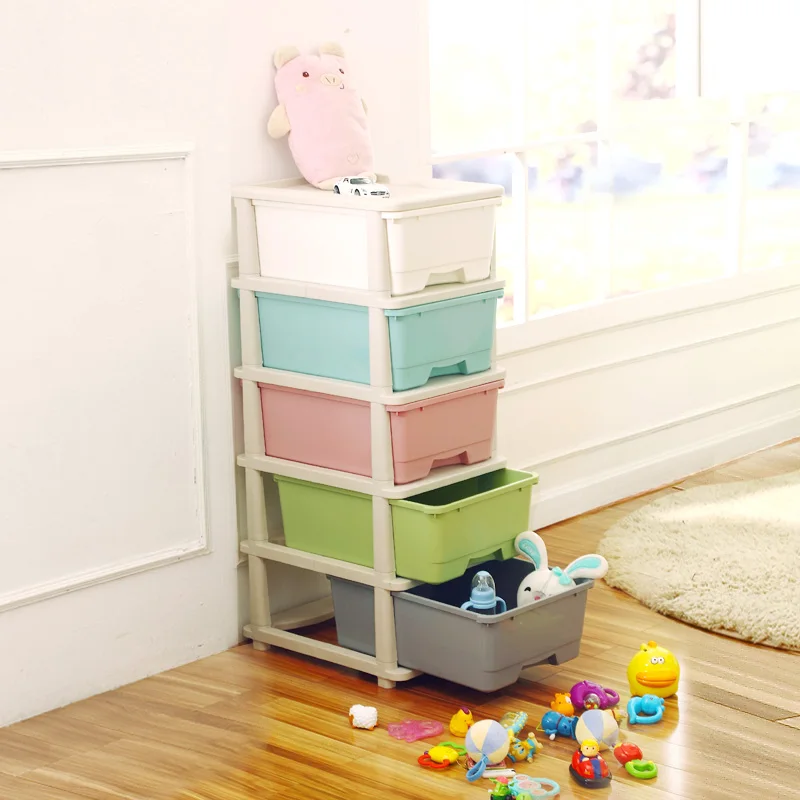 Accept Customized Logo And Color Multicolour Plastic Chest Of Drawers,Baby Cabinet Plastic Drawer