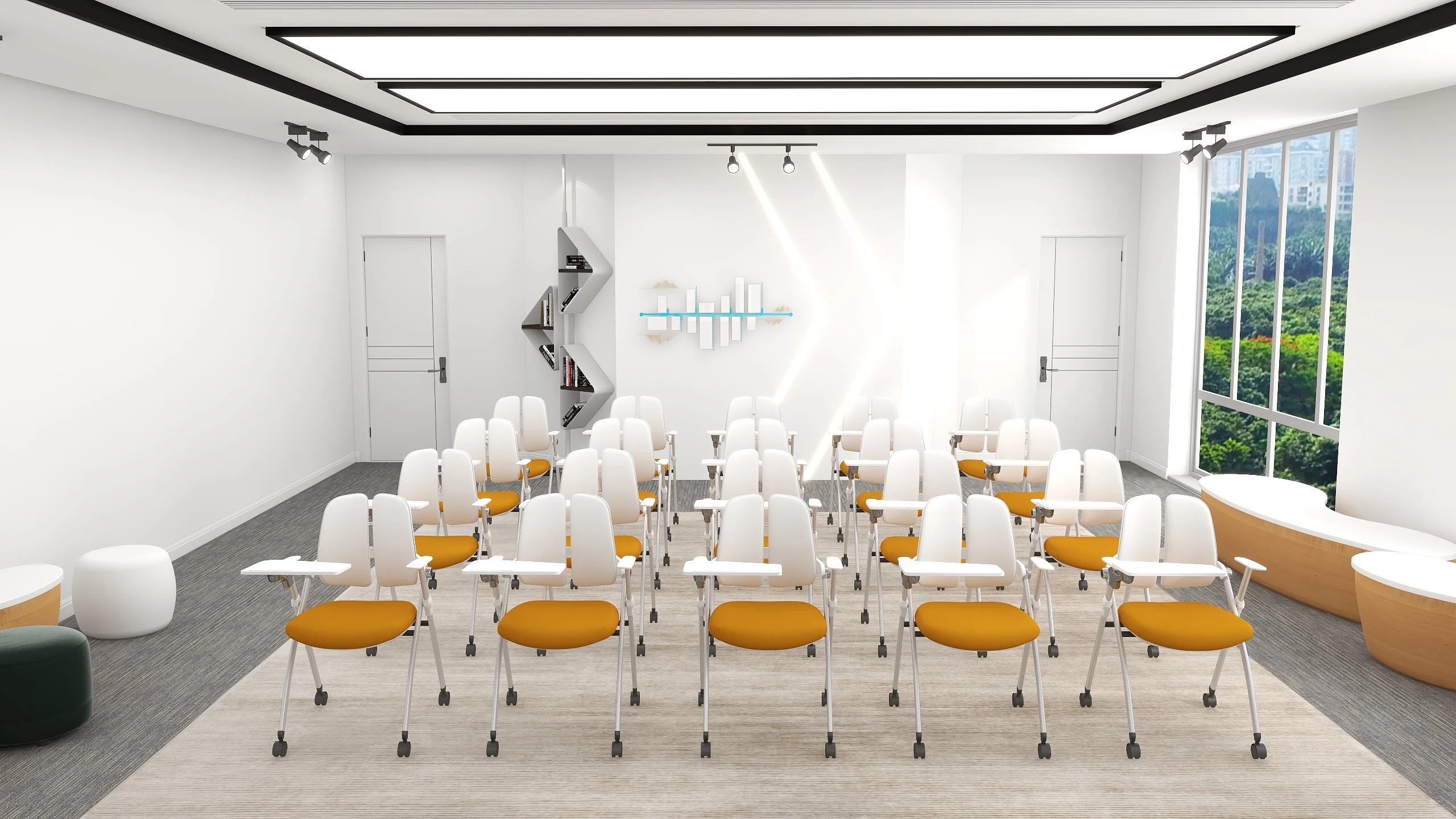 Writing Chair Wholesale university school training chair college classroom student study plastic folding chair