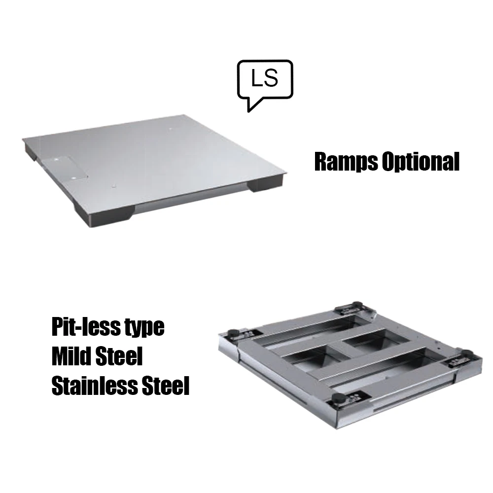 LS LSQ Stainless steel mechanical Electronic Heavy Duty Weight Platform Scale 3 Ton 5 Ton Digital Floor Scale for Industrial Use