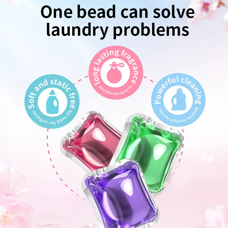 OEM/ODM Laundry Pods Cloth Washing Apparel Detergent Pods Laundry Water Dissolving Cleaning Pod