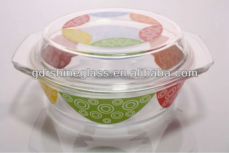 High Quality Tempered Glass Bakeware Set with Lid