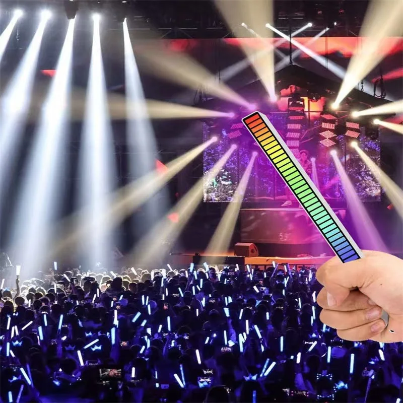 Voice Activated RGB Rhythm Lights Color Music Atmosphere Lights LED Control Lights