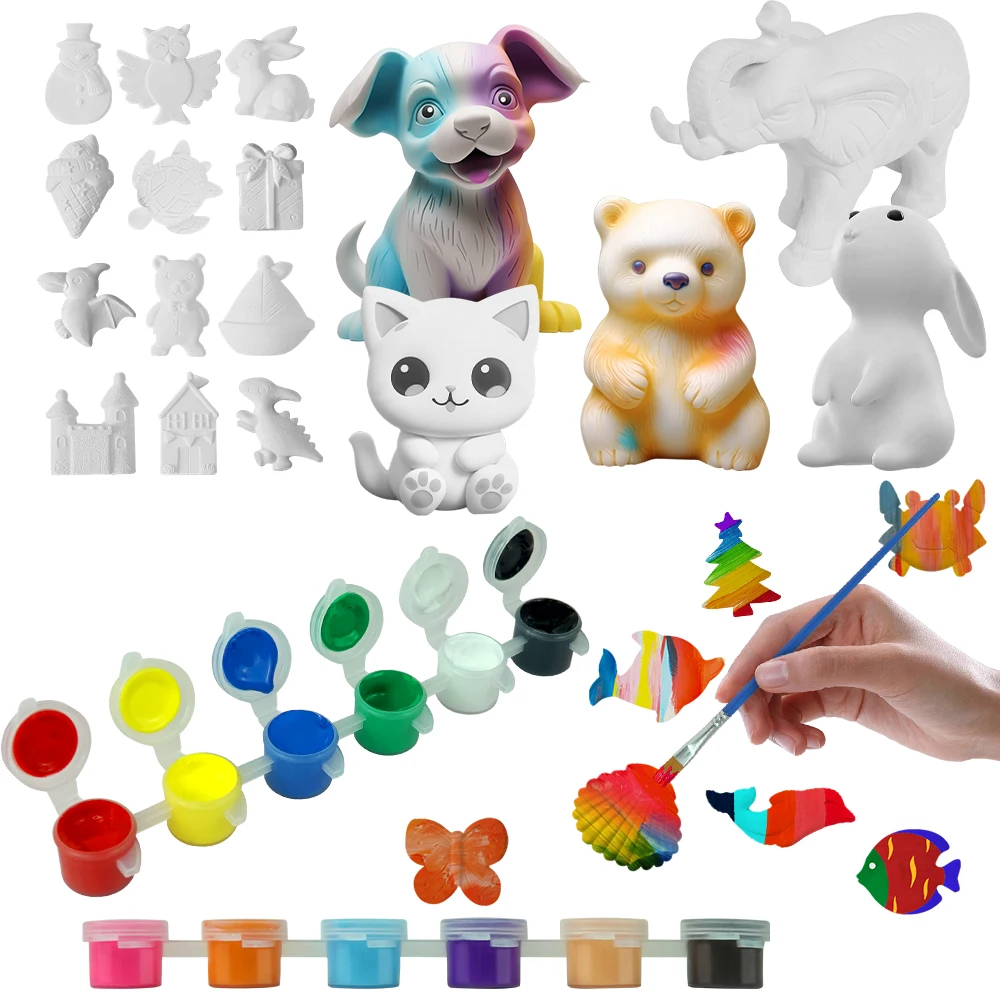 Фигурки из 4 штукатурки для рисования