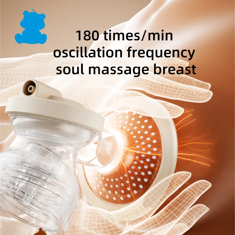 2023 New Design 12 Level Frequency Conversion Electric Double Breast Pump For Baby Feeding Pump