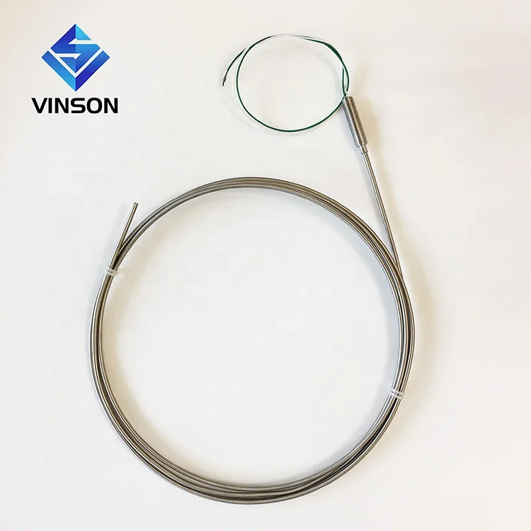 Mineral Insulated 3 wire RTD Pt100 temperature sensor dia 3mm PT1000 sensor SS316 material with PTFE lead wire