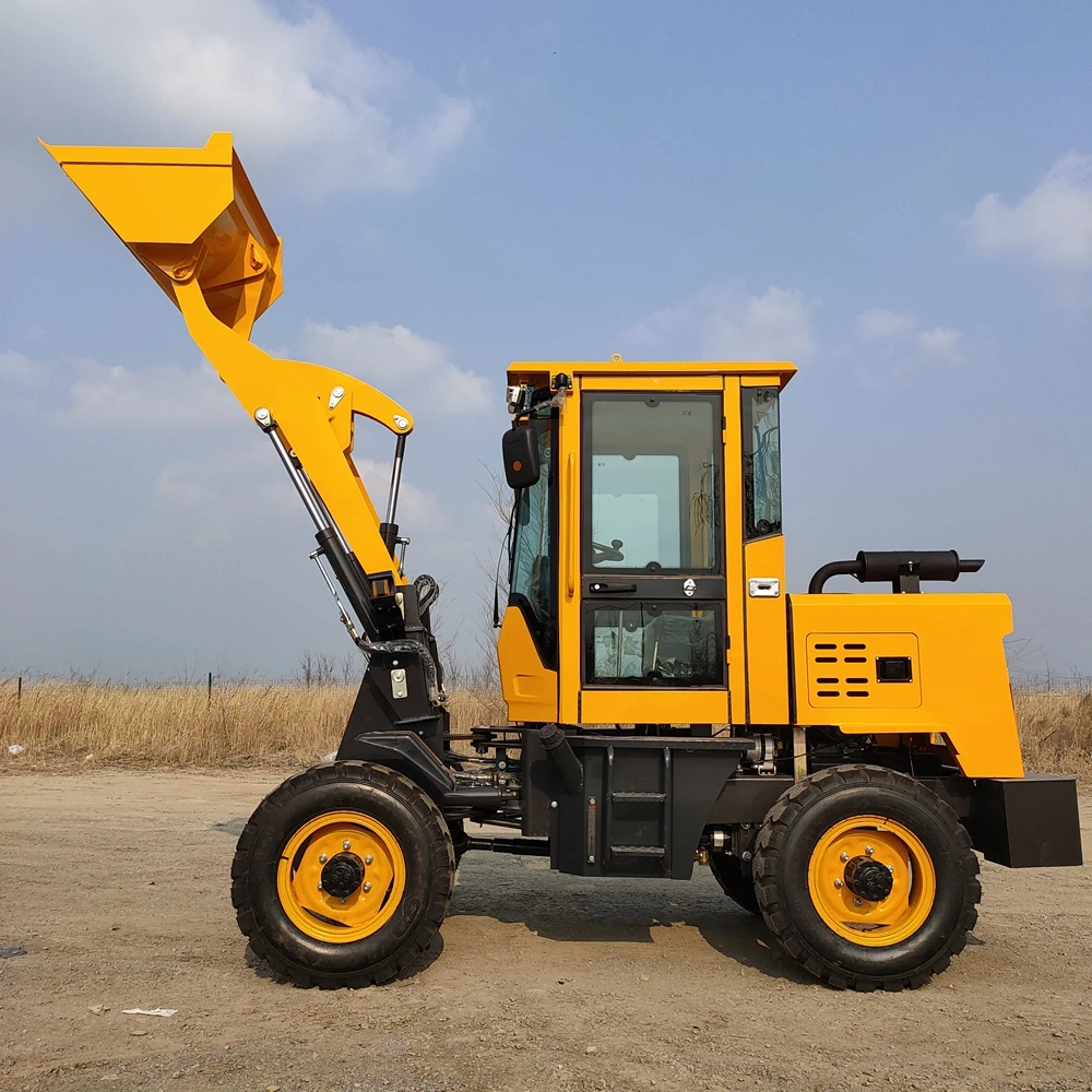 High Quality Custom Sale Front Compact Loader Excavator With Forks Hydraulic Articulated Loader