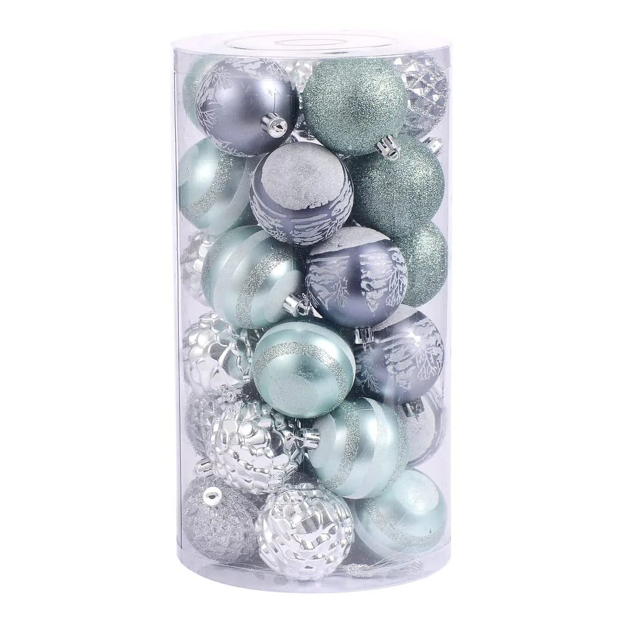 2.35ft blue christmas ornaments balls for home decor