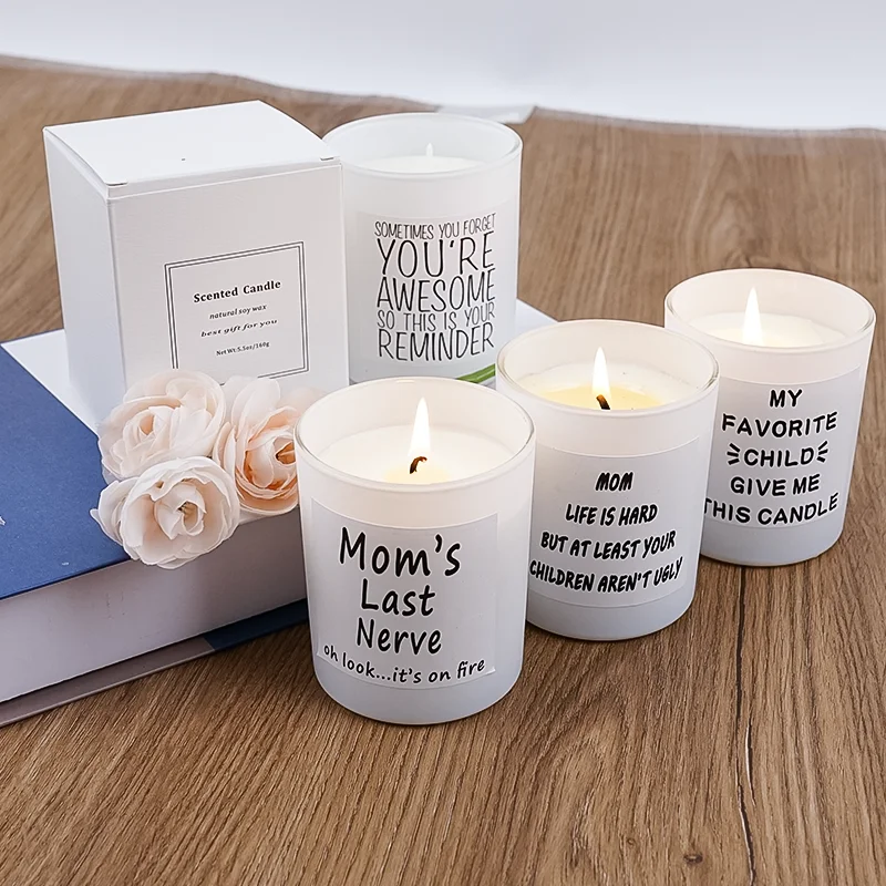 Hand Made Favors Flower Scent Cement Matt Holder Coconut Mini Wedding Favors Scented Candles With Your Own Logo