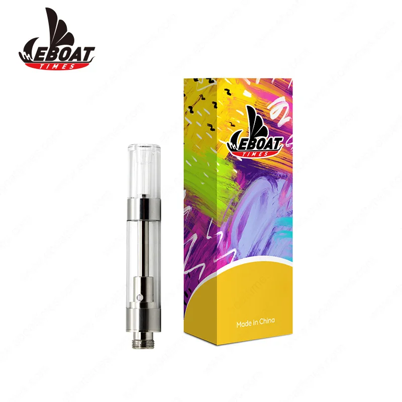 EBOAT Лидер продаж 510 0,5 мл 1 мл стеклянный пустой вейп электронная сигарета CBD масло керамическая катушка атомайзер картридж CBD испаритель картридж