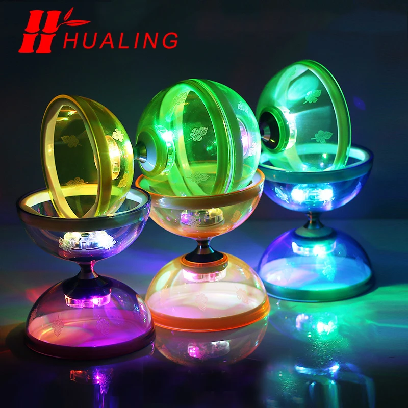 Original Factory Juggling Club Bearing Transparent crystal Color Diabolo chinese yoyo