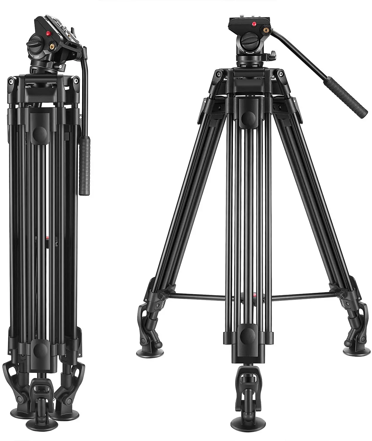 MACTREM 72 Inches 360 Degree K3 Fluid Head Aluminum professional Video Photographer  Camera Tripod  For DSLR Camcorder