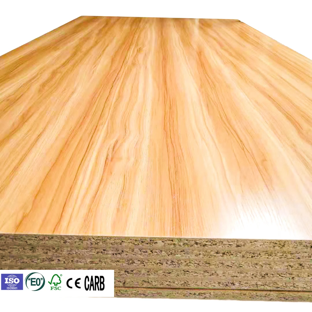 16mm cheap black melamine pape e1 wood raw chipboard / mdf / particle board sheets