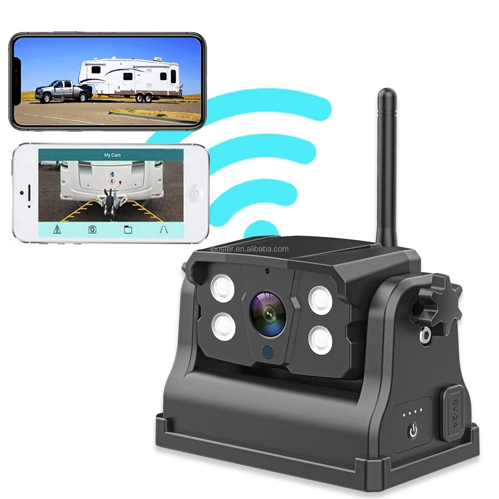 1080p Wireless Rearview Camera to for IOS Android Mobile Car Camera Wifi Reverse Infrared night vision Camera for car Truck