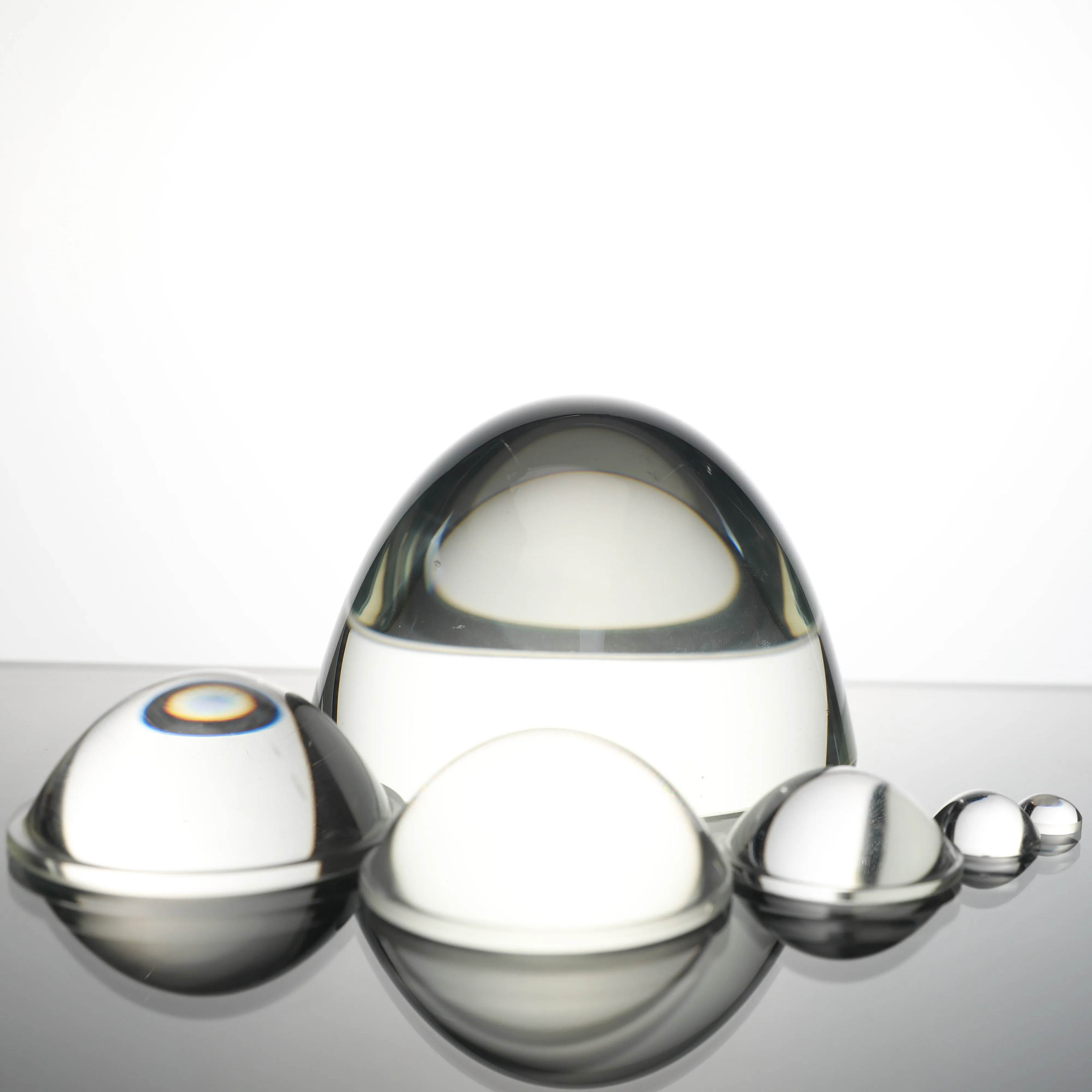 Manufacturer Custom K9 BK7 B270 30 45 60 90 120 Degree Optical led Glass Lens For Projector Bi-Led Lens