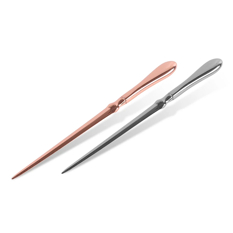 New Top Seller Silvery Rose Gold Envelope Metal Letter Opener