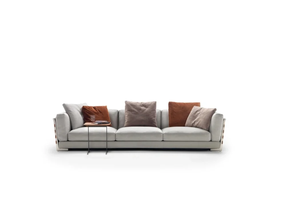 Modern Minimalist Deluxe Living Room Home Furniture Fabric Cover Sofa Set Sectional Sofa