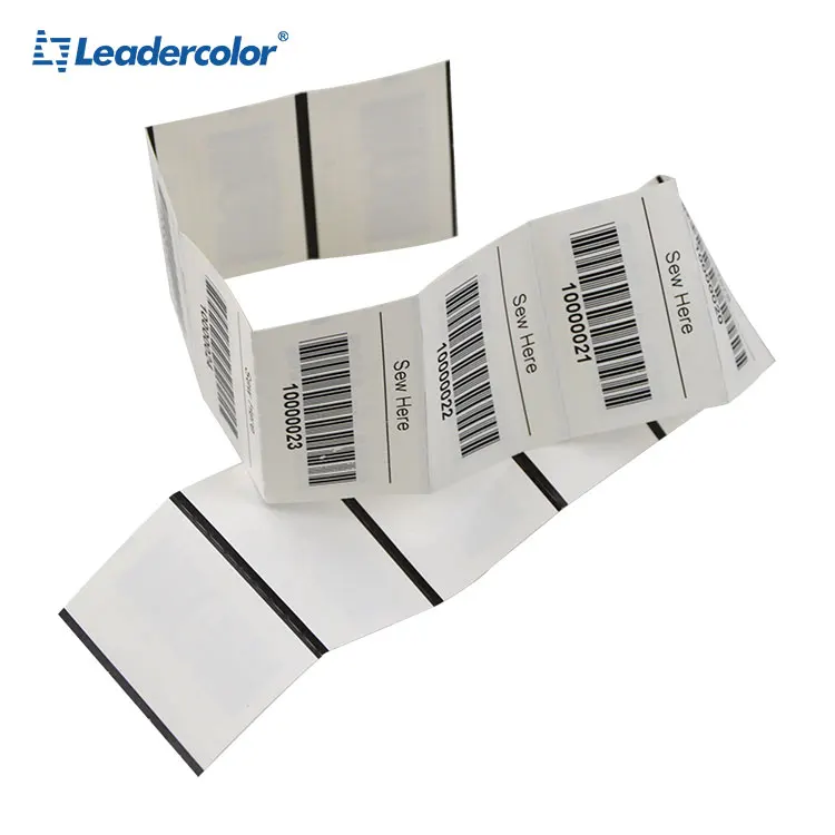Wholesale Passive Waterproof Nylon Fabric Laundry Tag UHF RFID Sewing Label For Clothing Industry