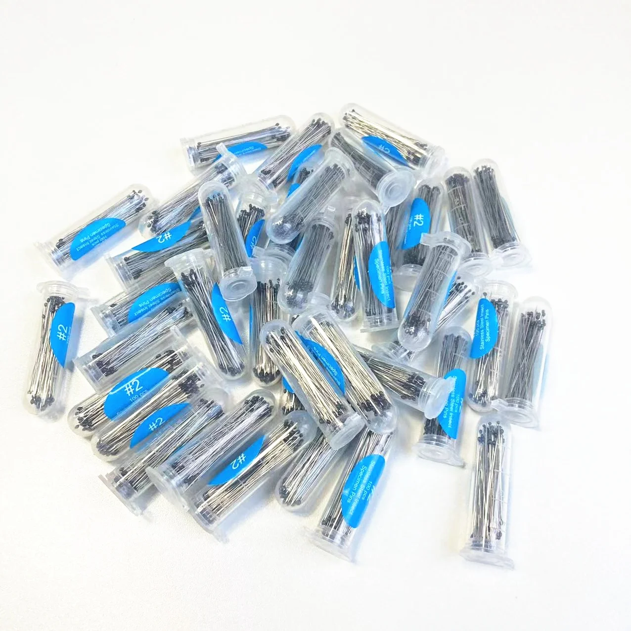 NEW hot sell 100 pcs per tube all 11 different international sizes of stainless steel insect pins specimen entomological pins