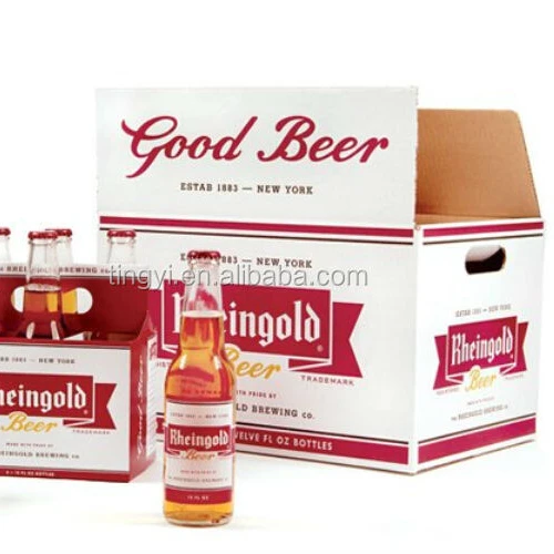 custom printing carton cardboard corrugated KIRIN Ale Stout 6 wheat beer bottle packaging box