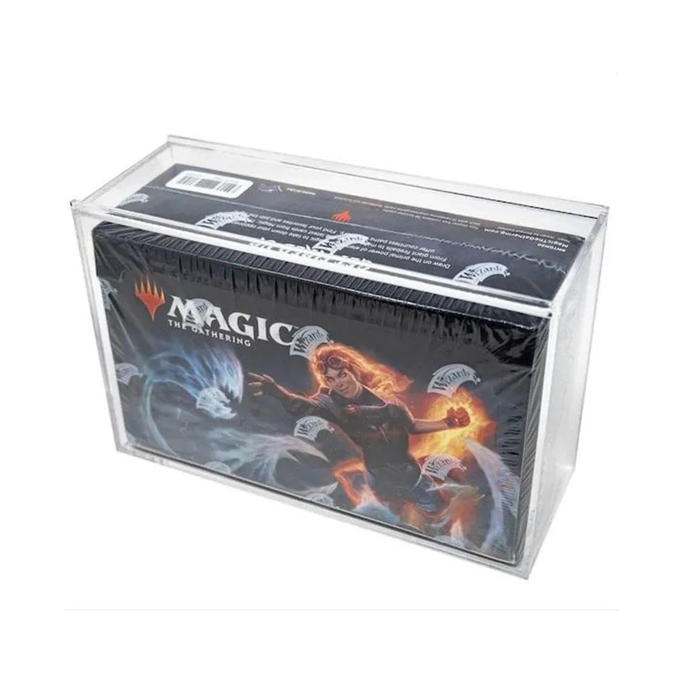 Clear Magic the Gathering Set Protector MTG Card Booster Box Acrylic Protective Pokemon Display Case
