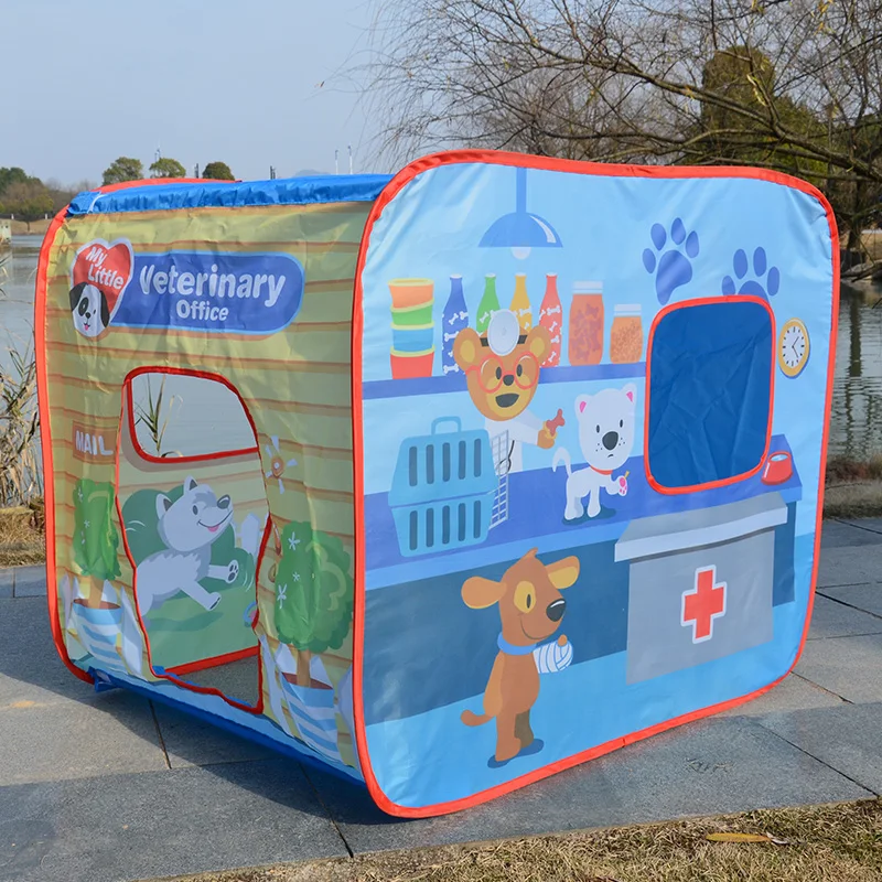 Игровая палатка для улицы и помещения, Игровая палатка, домик для детей, складная палатка