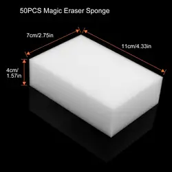 BONNO 50pcs Magic Cleaning Sponge Extra Thick Magic Eraser Sponges Melamine Foam Cleaning Pad Eraser Sponge for All Surface