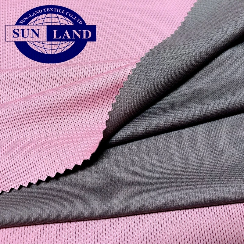 
50%bamboo carbon 50%SILVER ION polyester anti-bacterial dry fit knitting birdeye mesh fabric for sportswear 