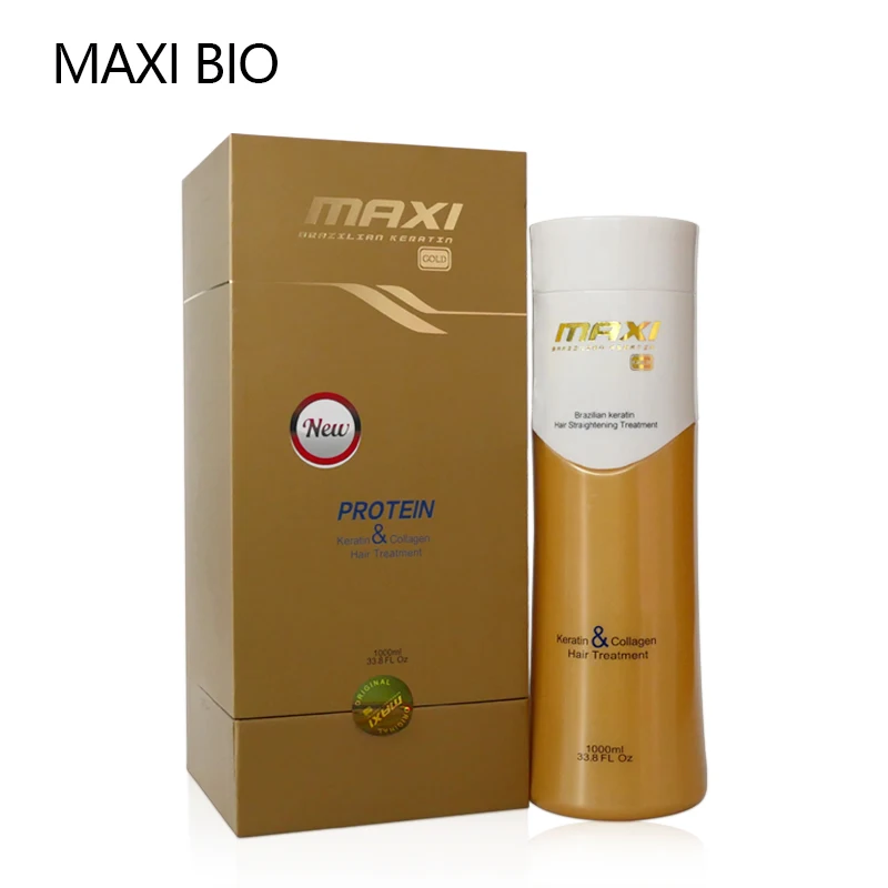 OEM/ODM  Brazilian Keratin Hair Treatment Maxi Gold Keratin Hair Straightening Cream with Collagen Anti Frizzy Curl Hair Control