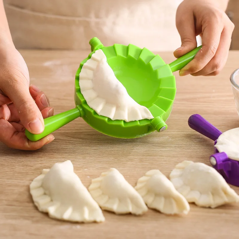 Kitchen Tools Pastry Tools 4 Pack Diy Hand Manual Plastic Press Dumpling Mold Dumplings Maker Mould Set