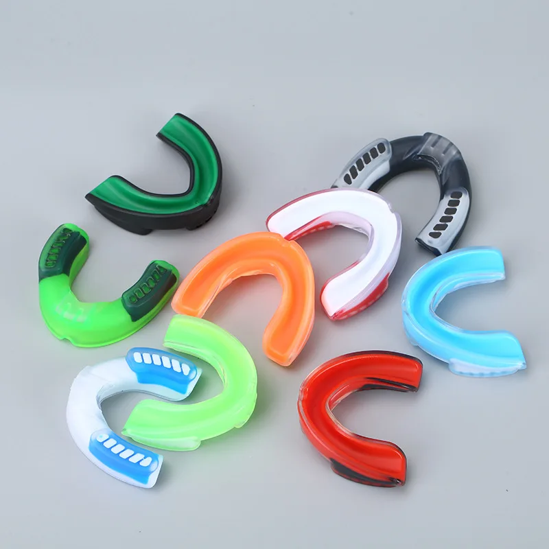 Wholesale eco friendly eva material kids adult sports teeth guard mouth piece sports gum shields mouth guards boxing custom