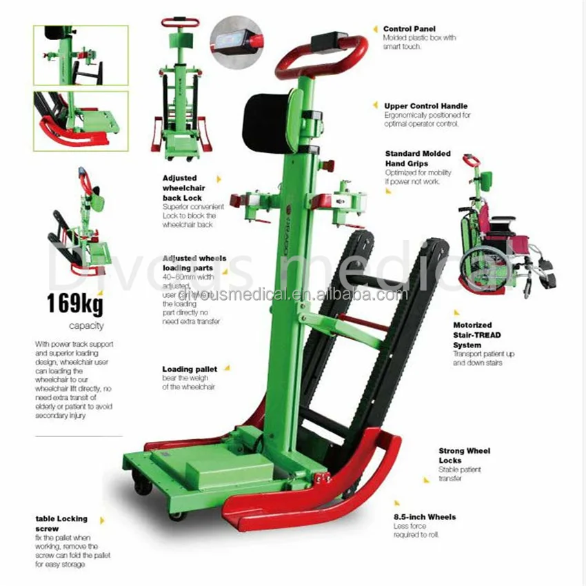 selling well Low Price Evacuation transfer handicapped Folding Stair Chair Stretcher to climb up and down