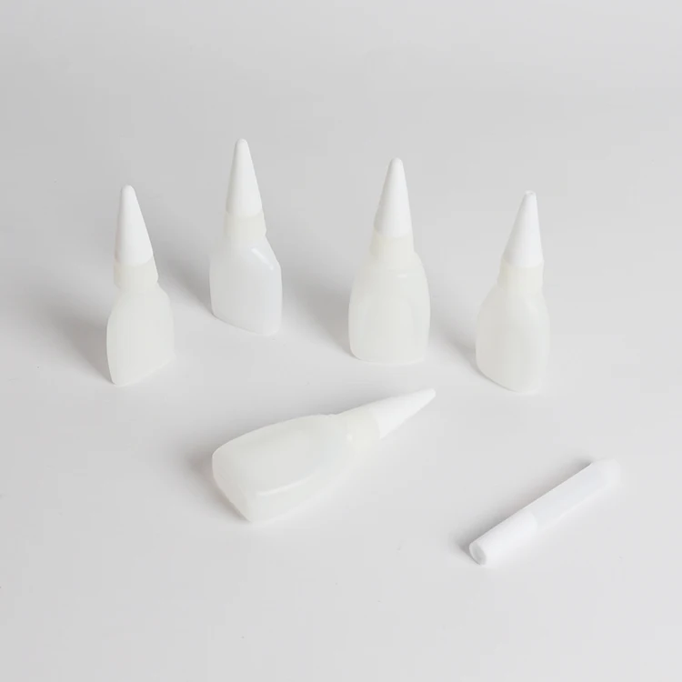 factory direct sales plastic dropper white empty glue bottle for 502 fast glue