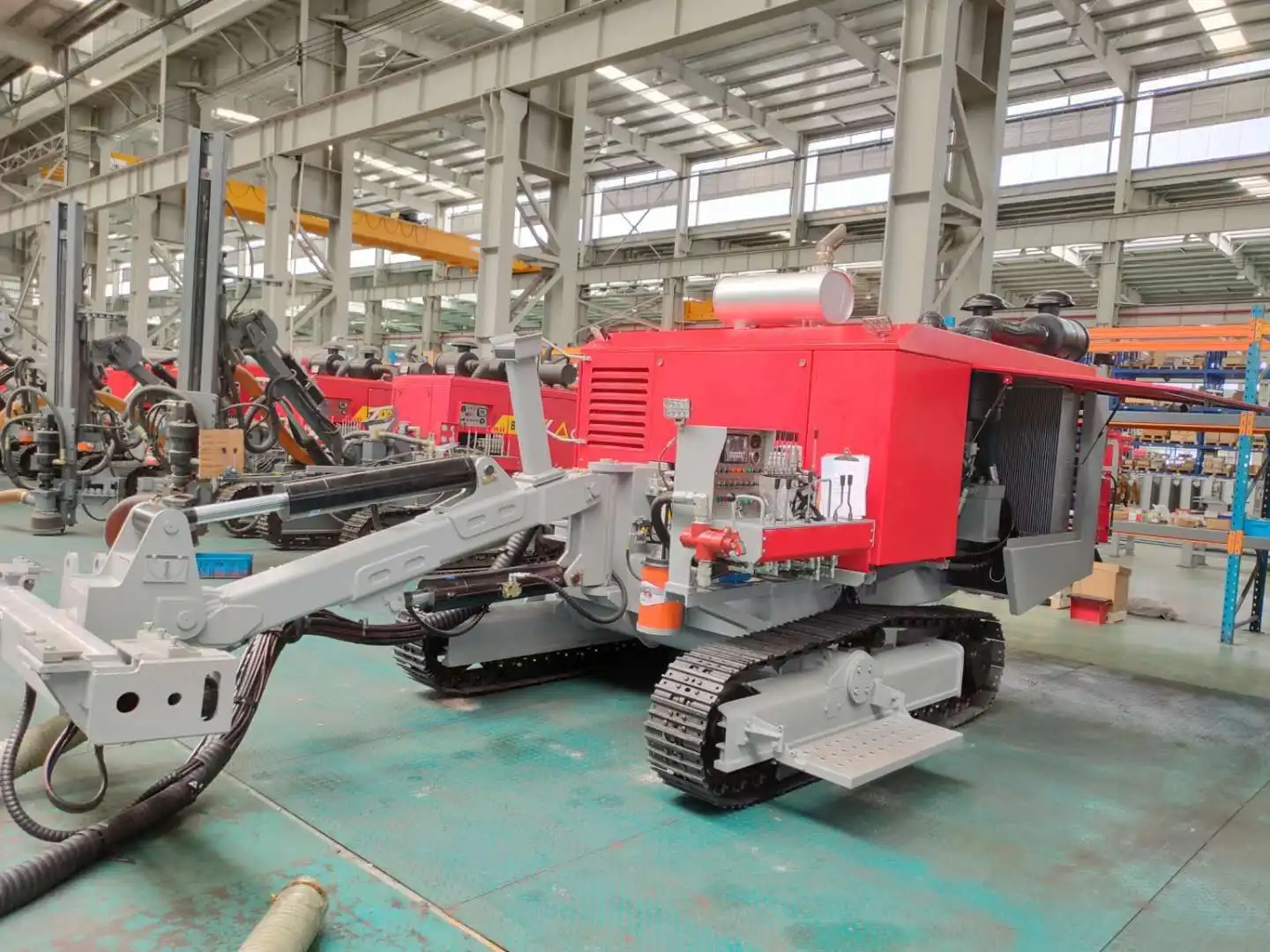 Integrated Open Pit Portable Air Compressor Stone Mountain Borehole Drilling Machine price
