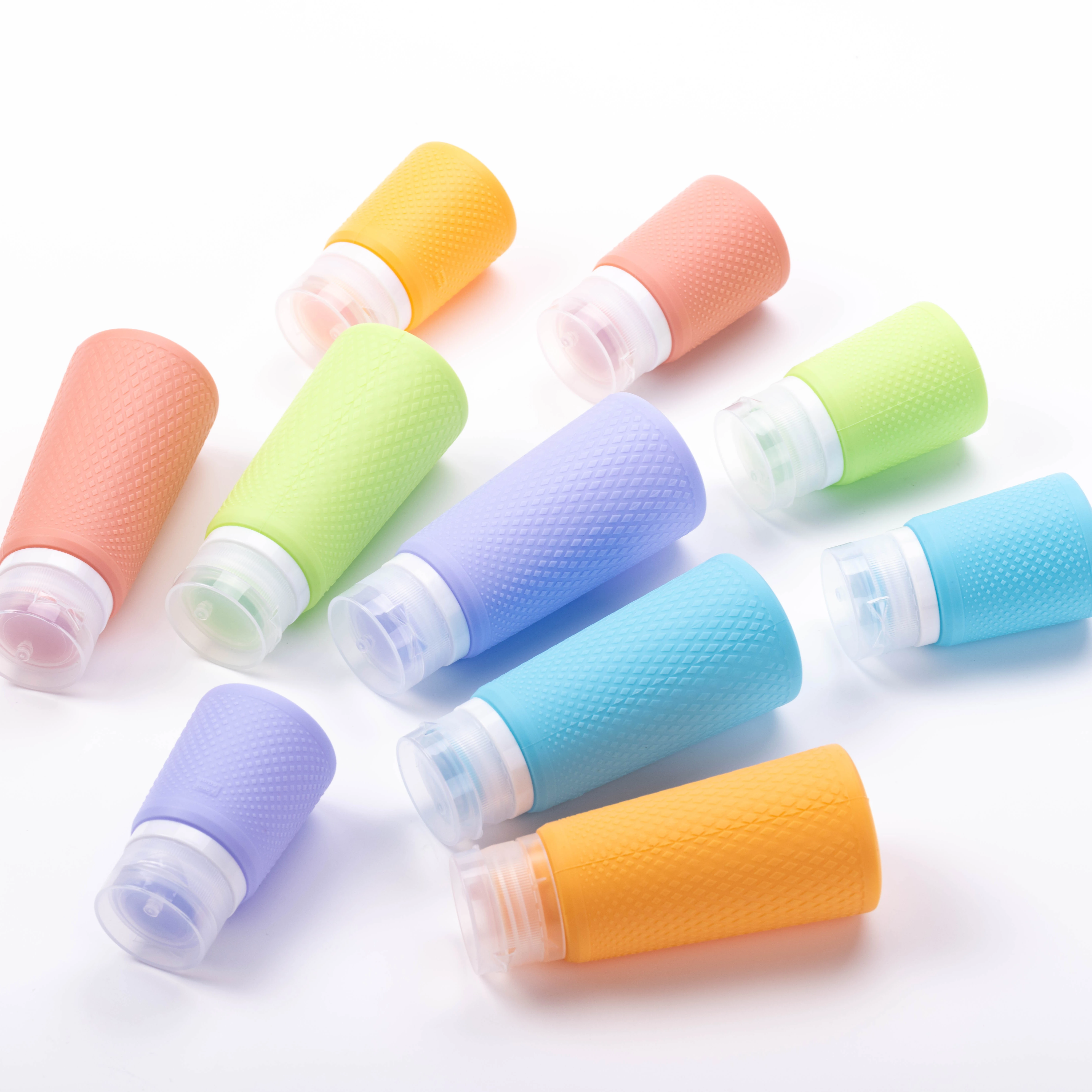 2024 Hot Sale Silicone Travel Bottles Food Grade soft Silicone Shower Gel & Toner Dispenser Bottle