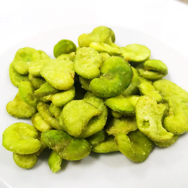 TTN Best Price Wholesale Bulk Broad Bean Crispy Vacuum Fried Dried Dry Broad Bean