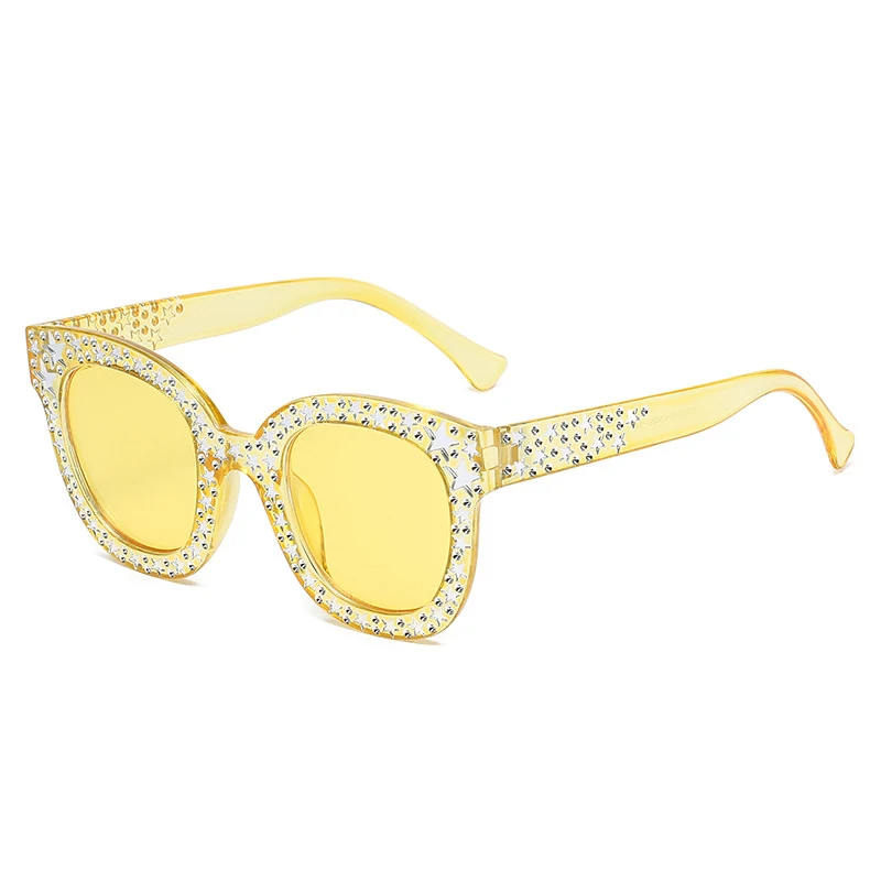 New Design Fashion Party Sunglasses 2023 Star Shaped Decoration Luxury Trendy Women Sunglasses Oversized Diamond Sunglasses 2023