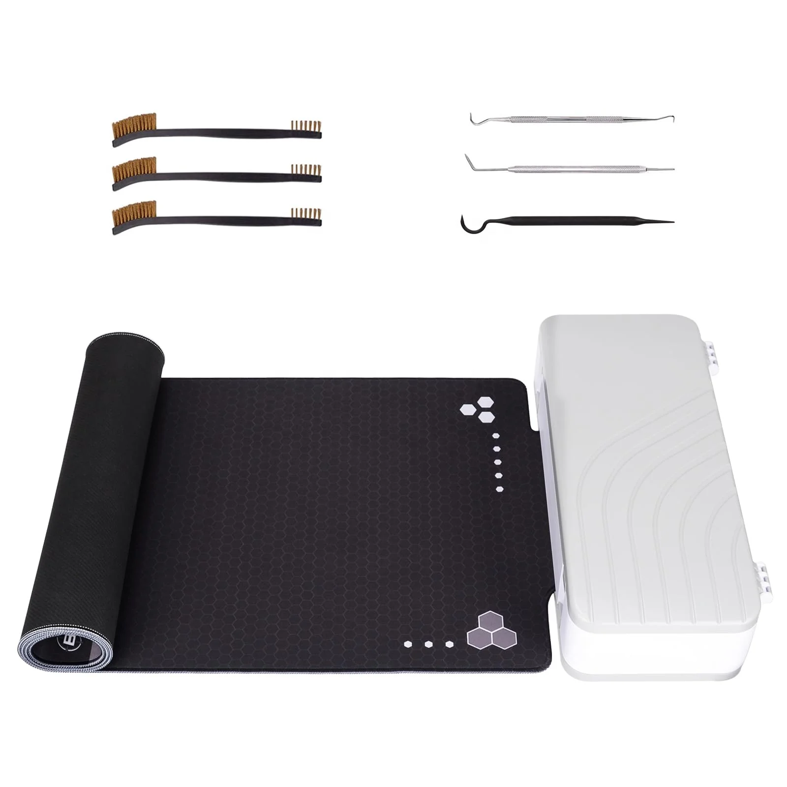 BOOSTEADY Gun Cleaning Mat 36 x 12in, Non-Slip Workbench Pad, Large Surface Gun Mat in Storage Box