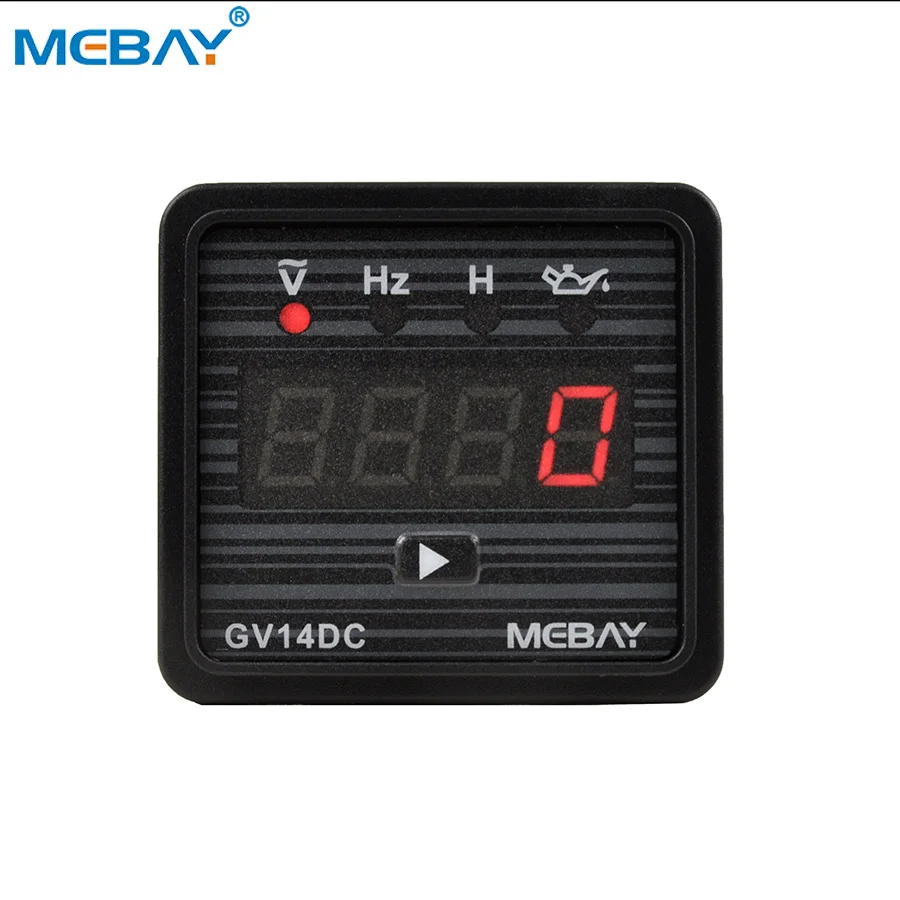 Mebay Digital Generator Multimeter Voltage Frequency Meter with Low Pressure Alarm GV14DC
