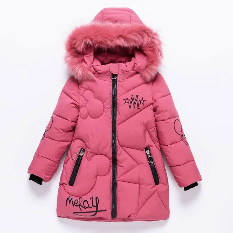 Girls Clothing Baby Coats for Girls Wholesale Hooded Jackets Winter Kids Clothes Plus Cotton Thick Children Outerwear