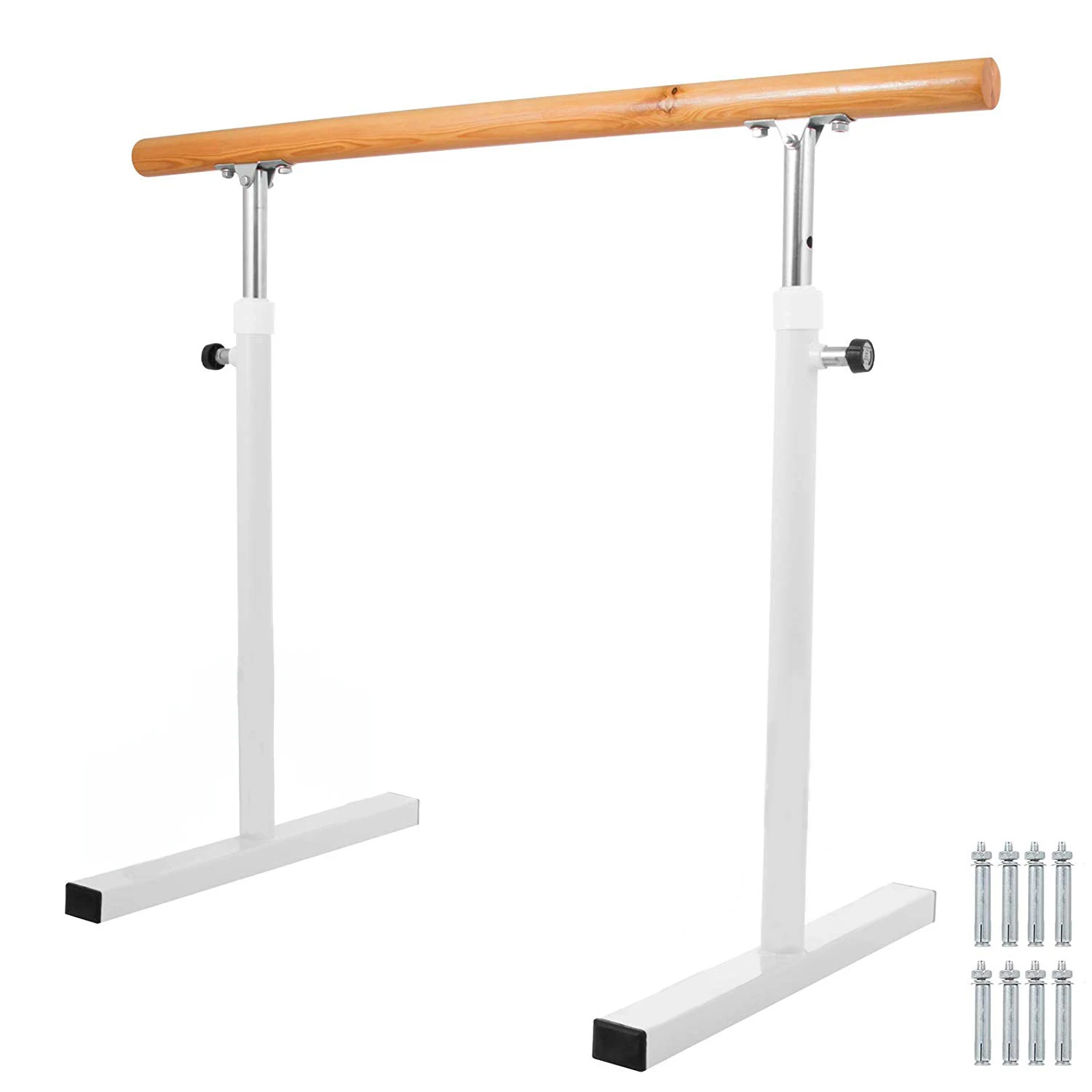 Adjustable Movable Floor Mounted Exercise Ballet Barre Pole dancing pole