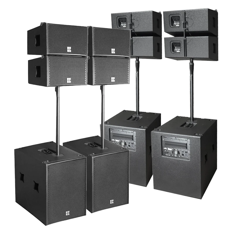 Linear array combination stereo L10B-18B pa speakers china linear array factory active line array