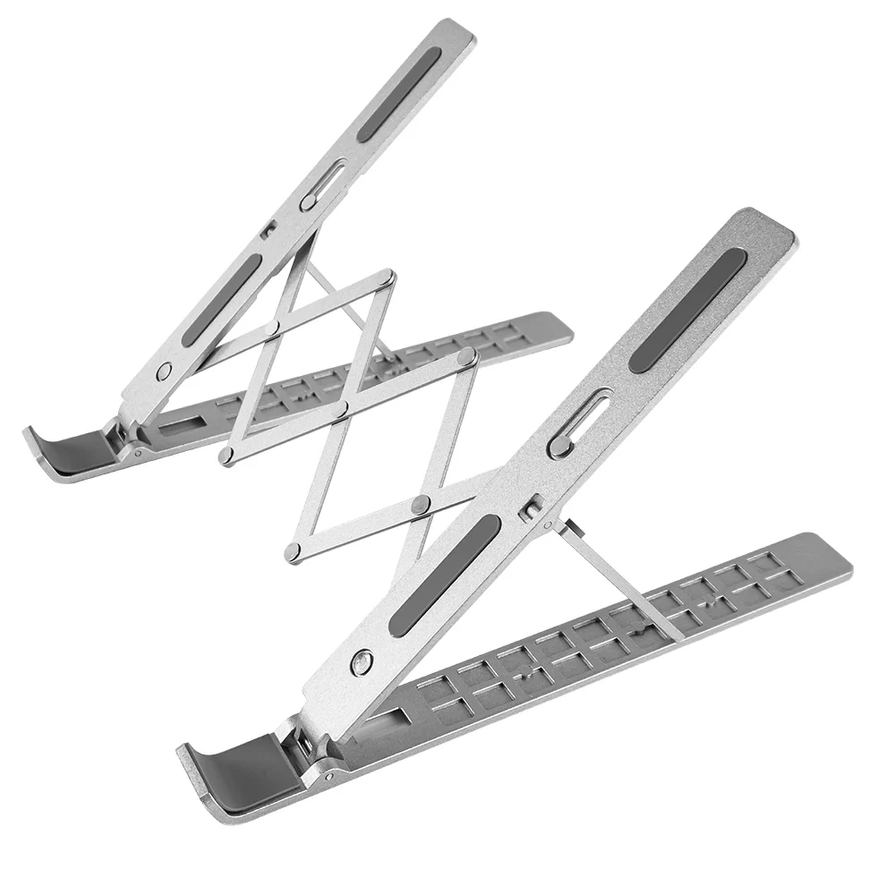 Charmount wholesale Portable Computer Desks Foldable Aluminum Laptop Stand Adjustable Laptop Desk