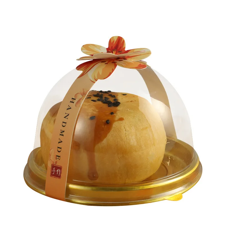 New product Mini Plastic Cake Box Factory Price Egg Yolk Crisp Box For Cakes